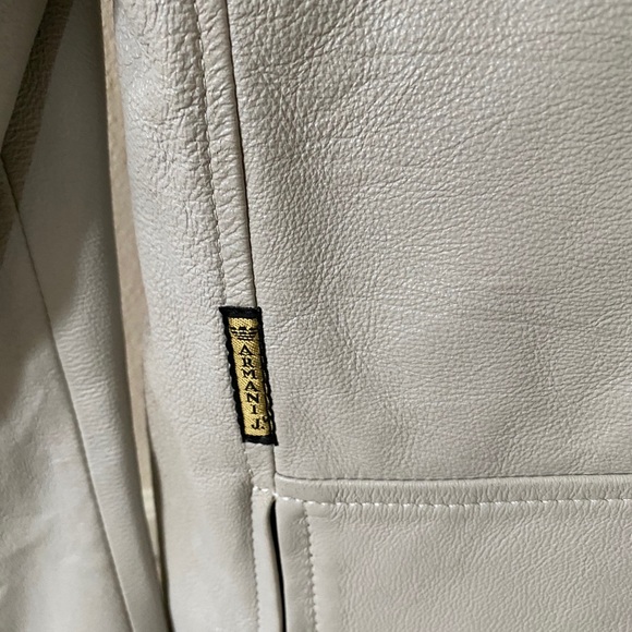 Emporio Armani leather jacket biker style.